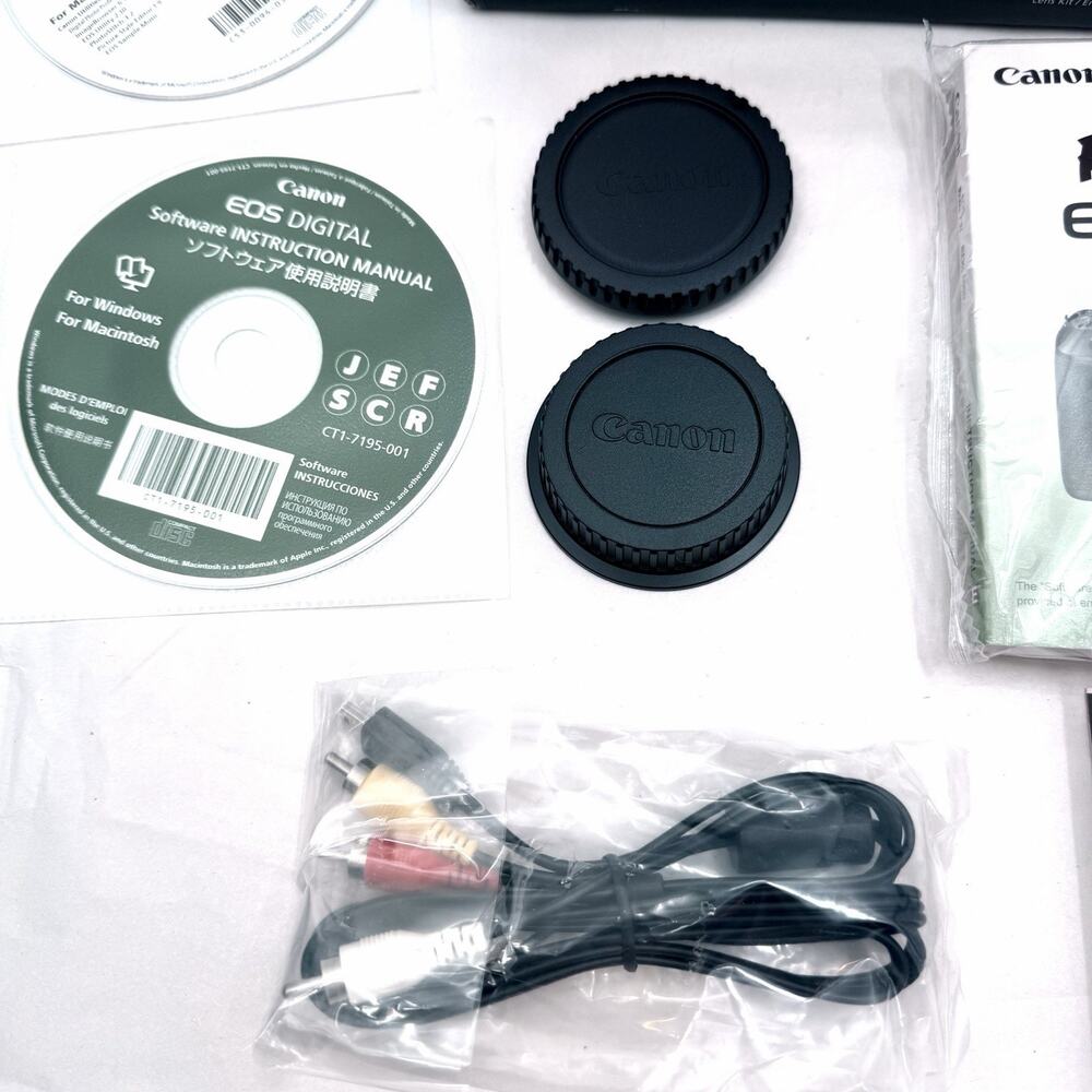 Canon EOS Rebel T3i EMPTY BOX with Replacement Manuals Cords Discs - Picture 3 of 8